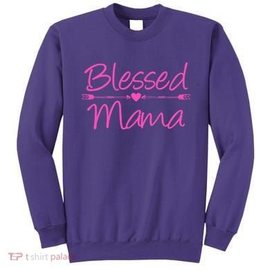 Blessed Mama Heart Arrows Mom Sweatshirt