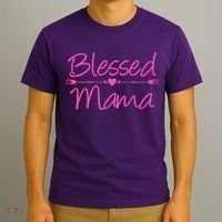 Blessed Mama Heart Arrows Mom T-Shirt thumb 3