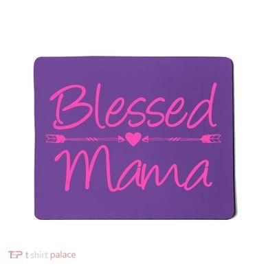 Blessed Mama Heart Arrows Mom Mousepad