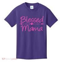 Blessed Mama Heart Arrows Mom Kids T-Shirt thumb 0