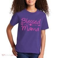 Blessed Mama Heart Arrows Mom Kids T-Shirt thumb 2