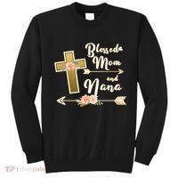 Blessed Mom And Nana Cross Floral  Sweatshirt thumb 0