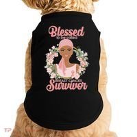 Blessed To Be Call Breast Cancer Survivor Pink Warrior Doggie Tank thumb 0
