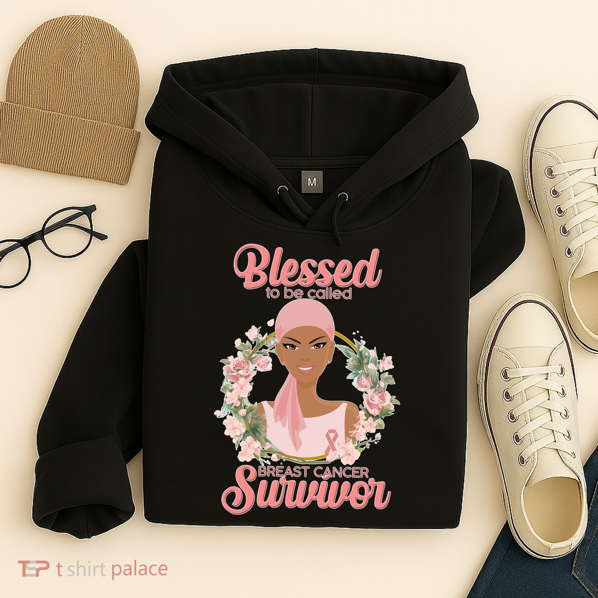 Blessed To Be Call Breast Cancer Survivor Pink Warrior Hoodie