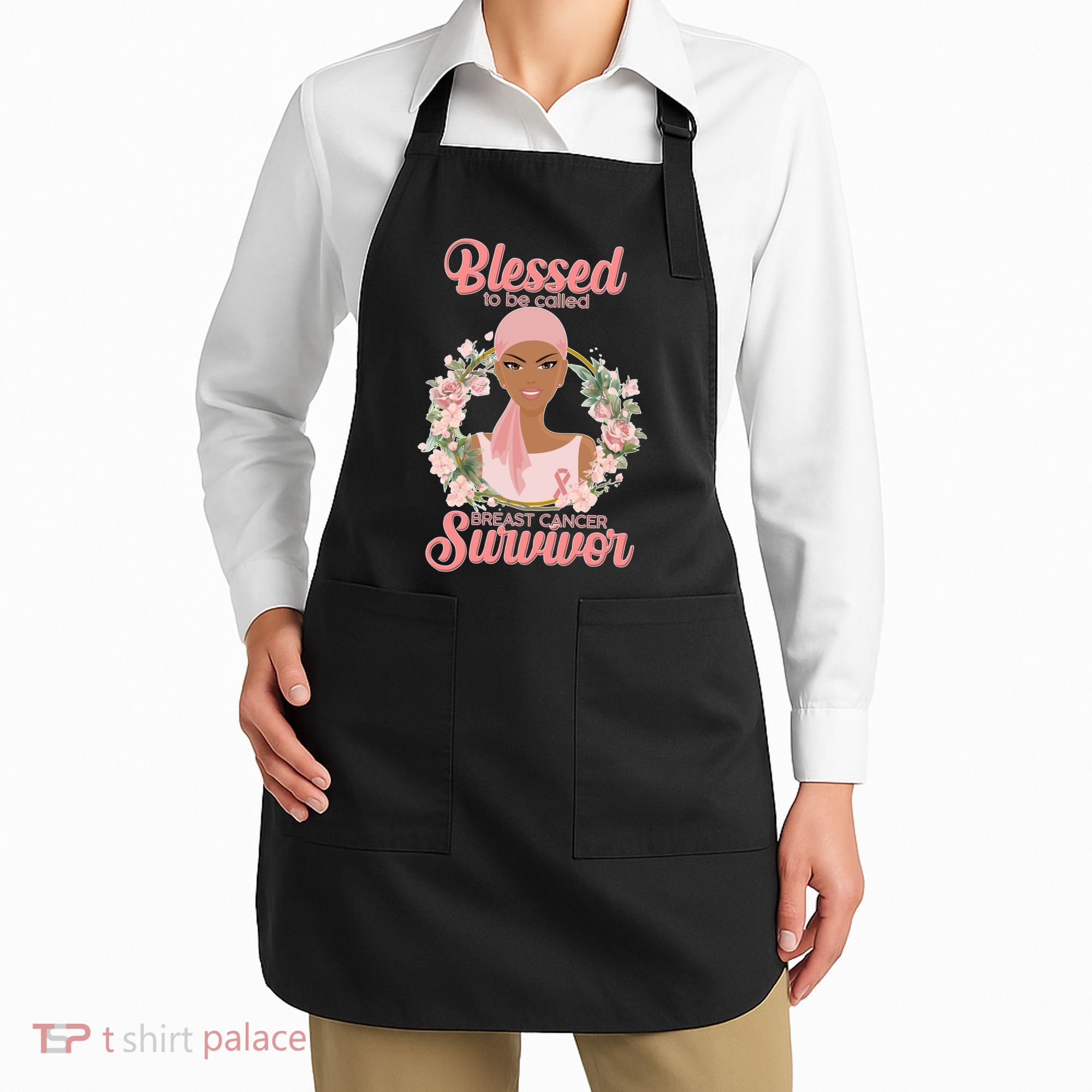Blessed To Be Call Breast Cancer Survivor Pink Warrior Apron