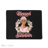 Blessed To Be Call Breast Cancer Survivor Pink Warrior Mousepad thumb 0