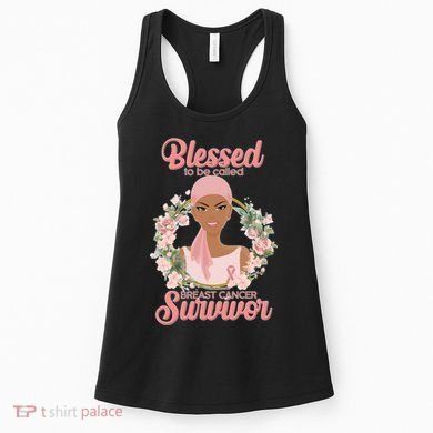 Blessed To Be Call Breast Cancer Survivor Pink Warrior Women's Tank Top