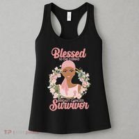 Blessed To Be Call Breast Cancer Survivor Pink Warrior Women's Tank Top thumb 3