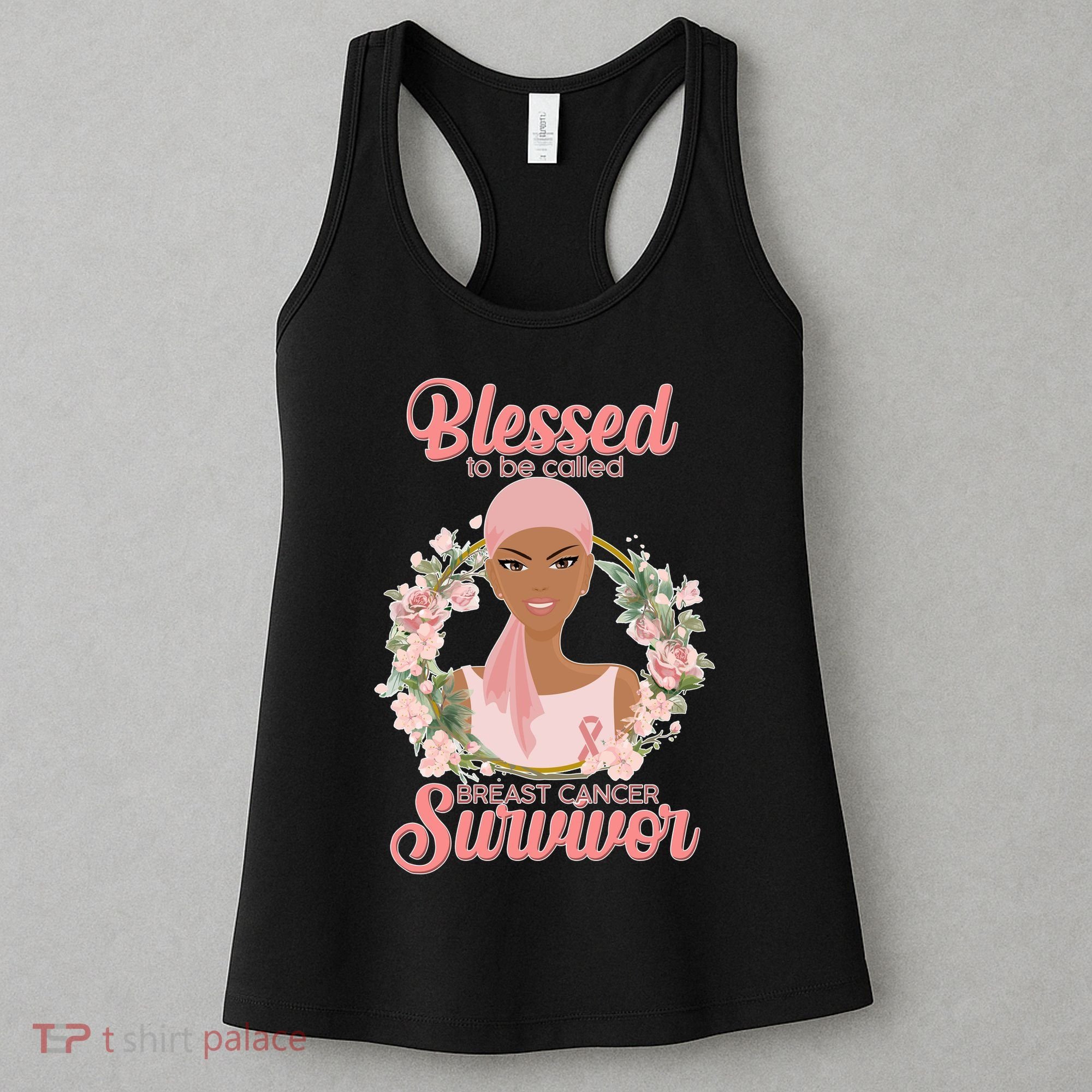 Blessed To Be Call Breast Cancer Survivor Pink Warrior Women's Tank Top