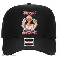 Blessed To Be Call Breast Cancer Survivor Pink Warrior Hat thumb 0