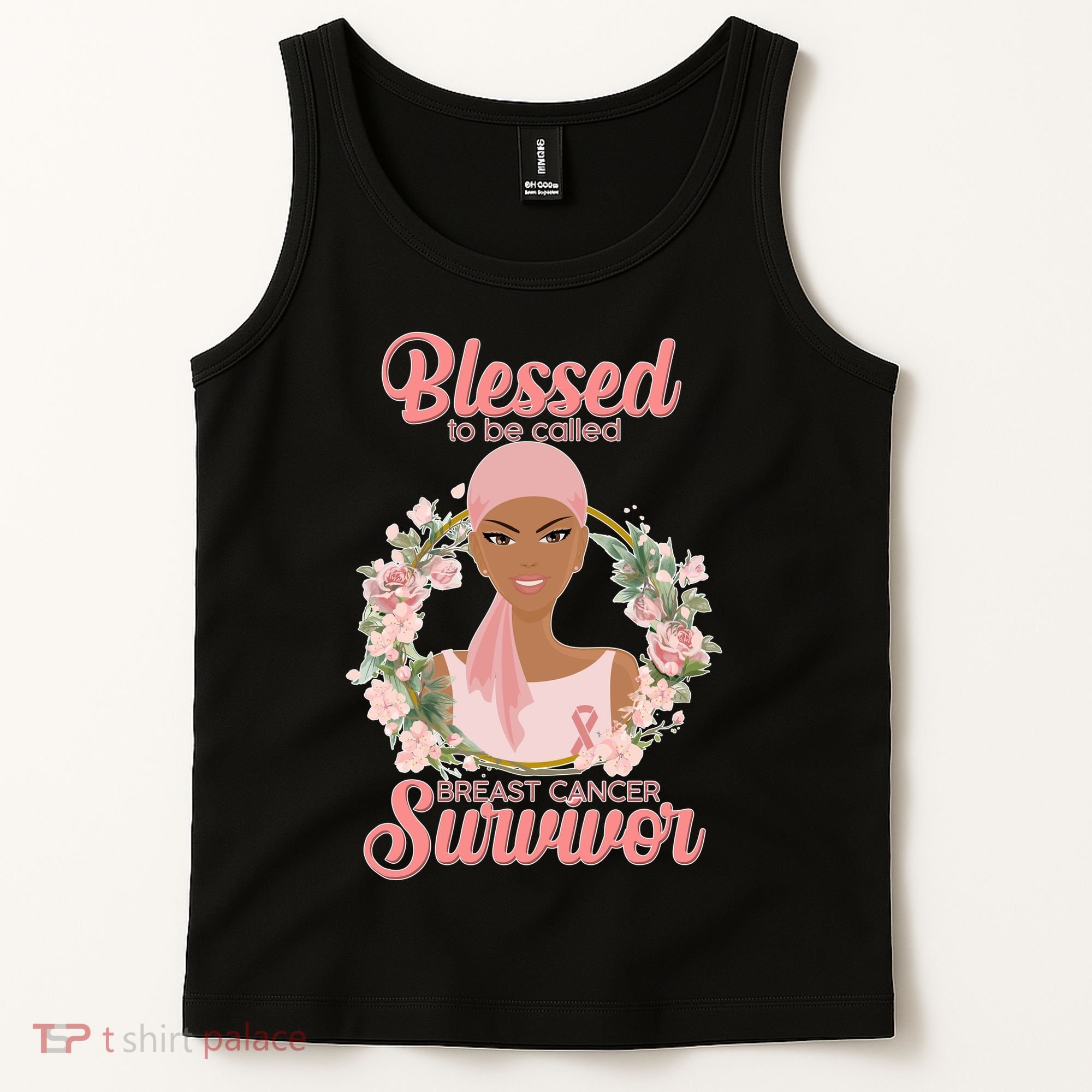 Blessed To Be Call Breast Cancer Survivor Pink Warrior Tank Top