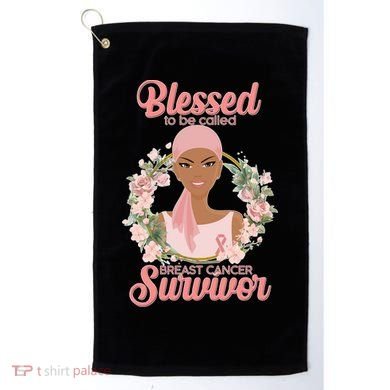 Blessed To Be Call Breast Cancer Survivor Pink Warrior Golf Towel