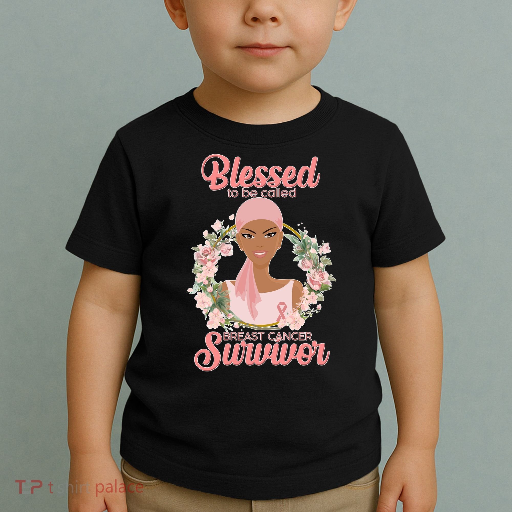 Blessed To Be Call Breast Cancer Survivor Pink Warrior Toddler T-Shirt