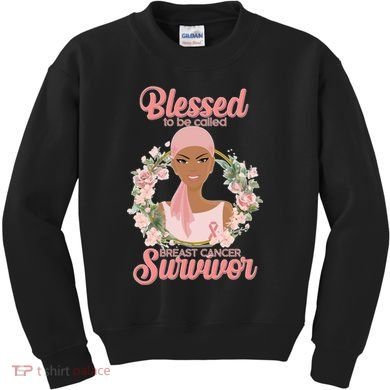 Blessed To Be Call Breast Cancer Survivor Pink Warrior Kids Sweatshirt