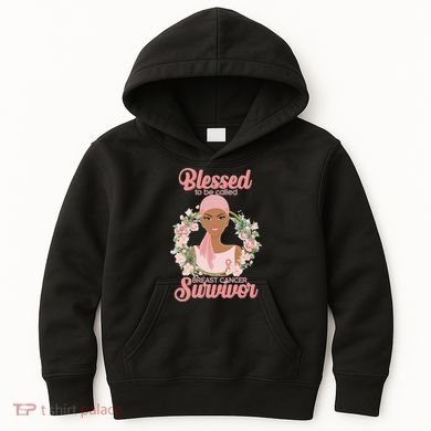 Blessed To Be Call Breast Cancer Survivor Pink Warrior Kids Hoodie