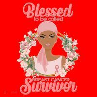 Blessed To Be Call Breast Cancer Survivor Pink Warrior Santa Hat thumb 1