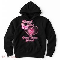 Blessed To Be Called Breast Cancer Survivor Pink Ribbon Cross Hoodie thumb 0