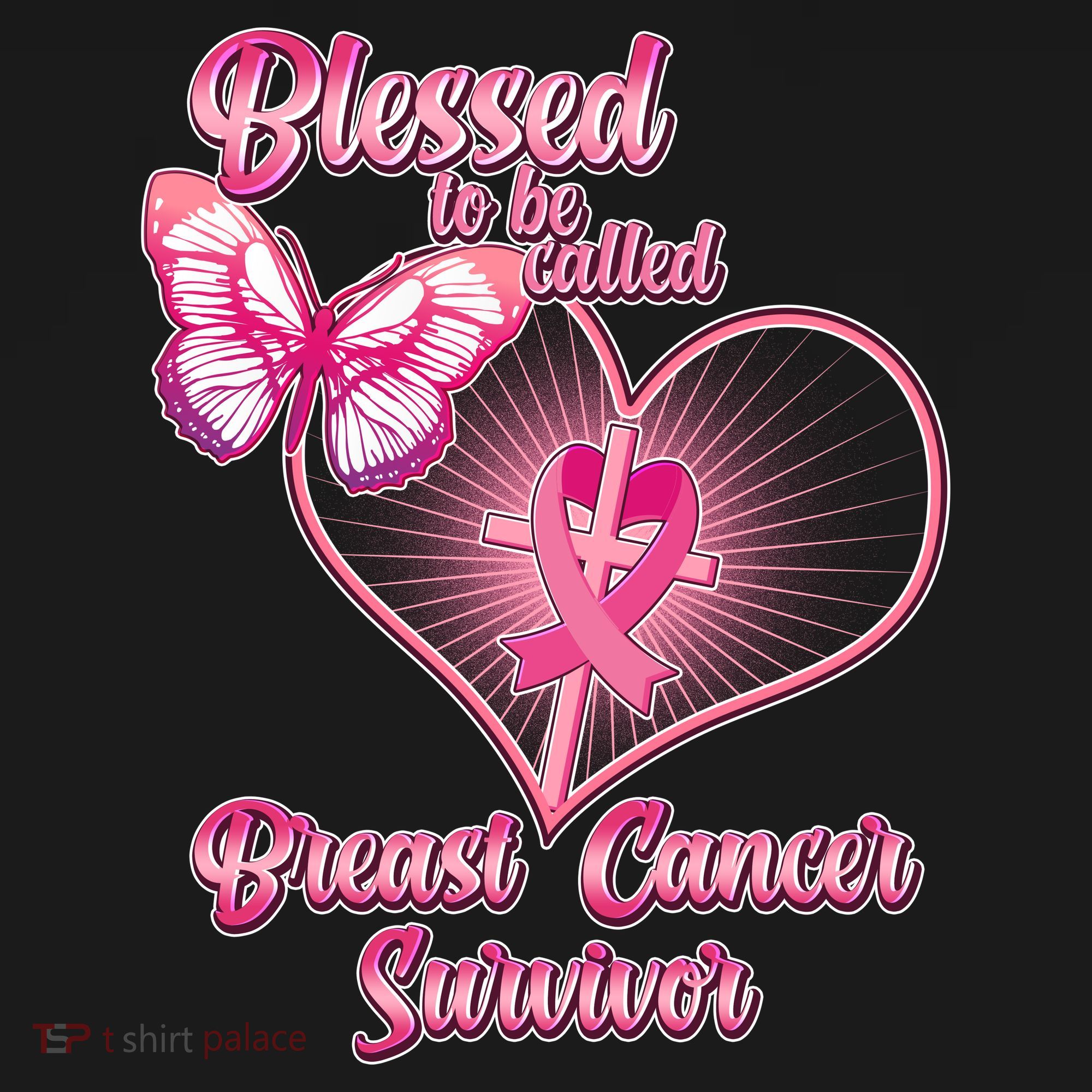 Blessed To Be Called Breast Cancer Survivor Pink Ribbon Cross Mousepad