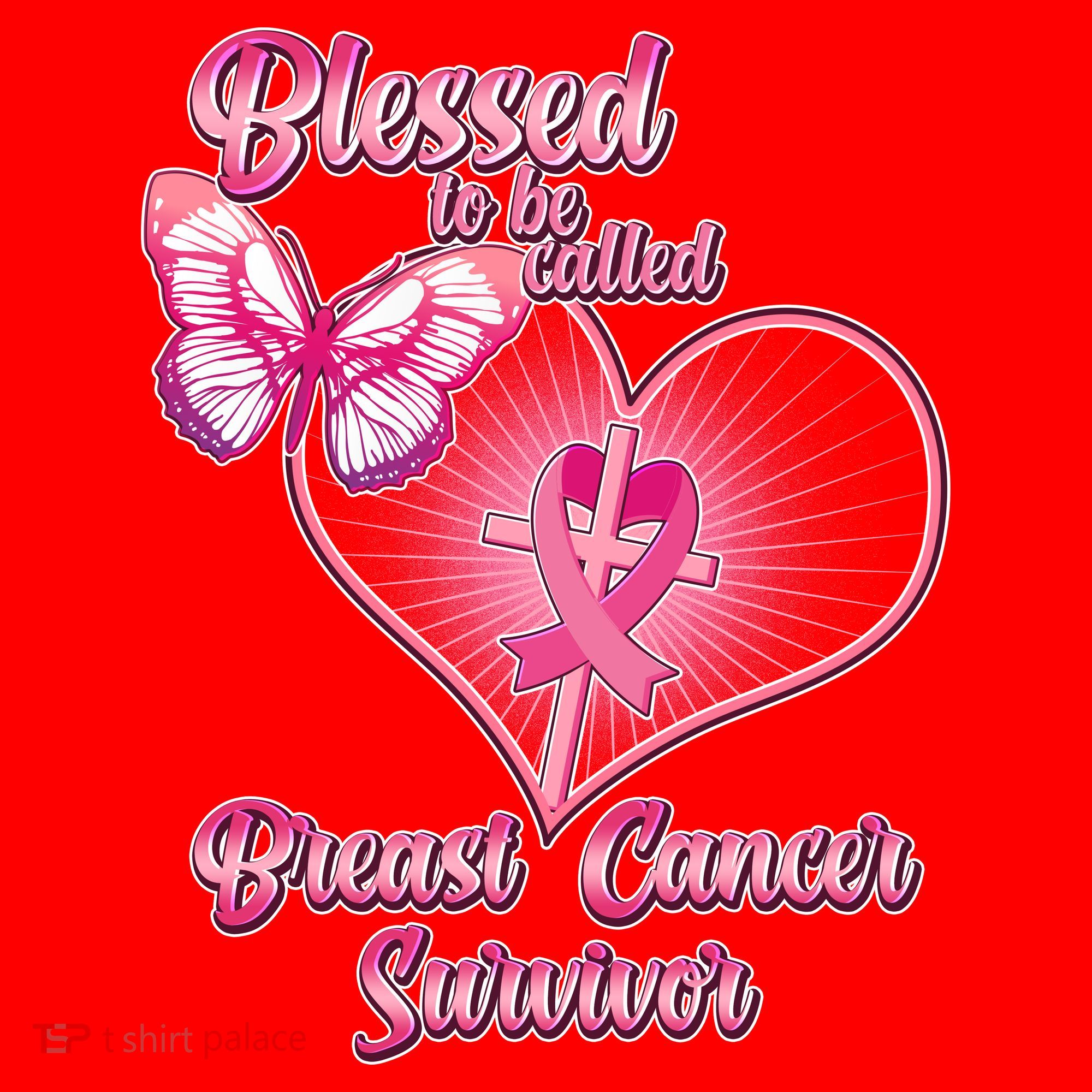Blessed To Be Called Breast Cancer Survivor Pink Ribbon Cross Santa Hat