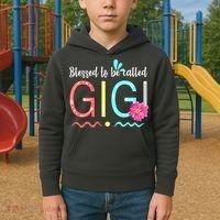 Blessed To Be Called Gigi Kids Hoodie thumb 2