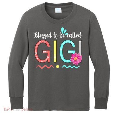 Blessed To Be Called Gigi Kids Long Sleeve Shirt