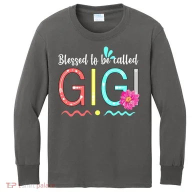 Blessed To Be Called Gigi Kids Long Sleeve Shirt