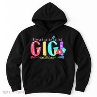 Blessed To Be Called Gigi Cute Floral Hoodie thumb 0
