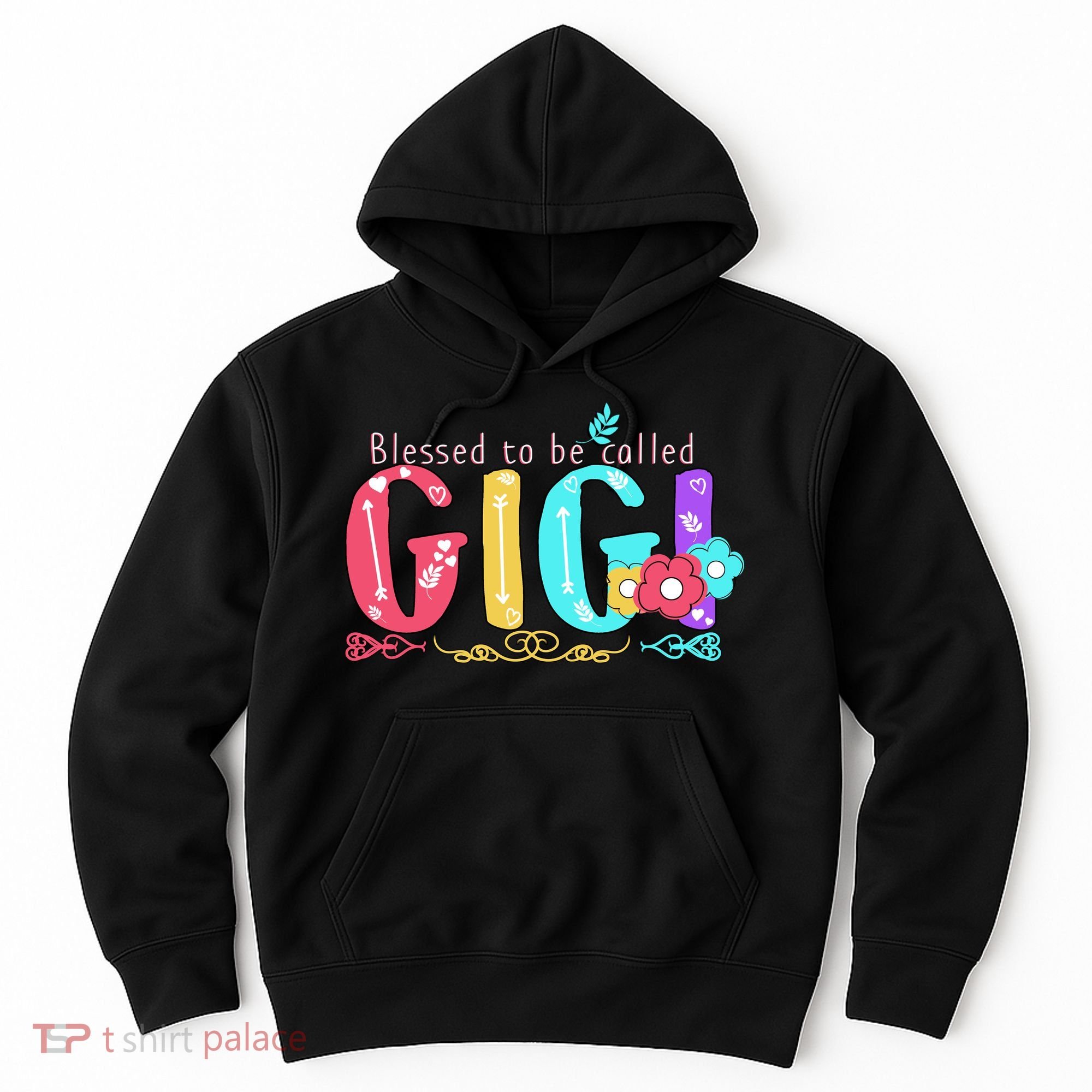 Blessed To Be Called Gigi Cute Floral Hoodie