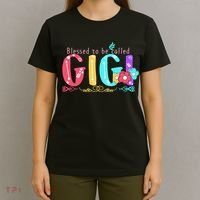 Blessed To Be Called Gigi Cute Floral T-Shirt thumb 4