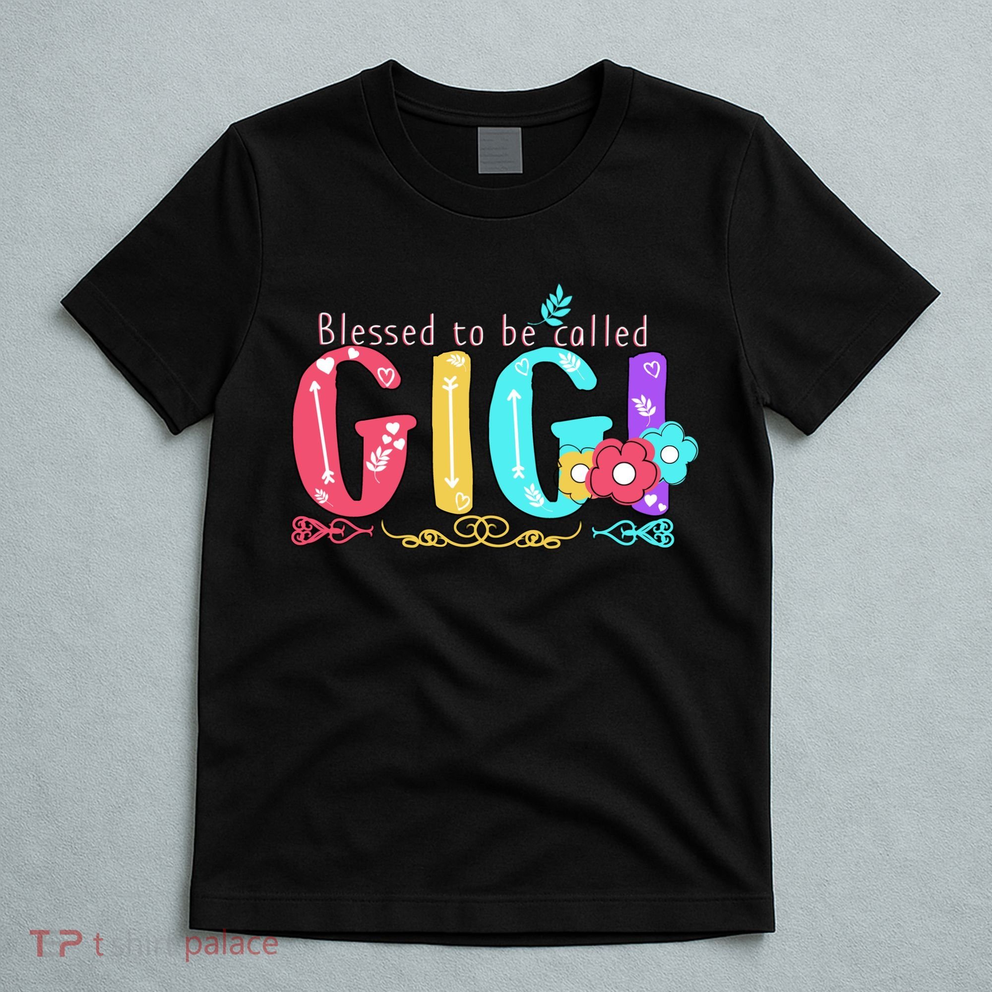 Blessed To Be Called Gigi Cute Floral T-Shirt