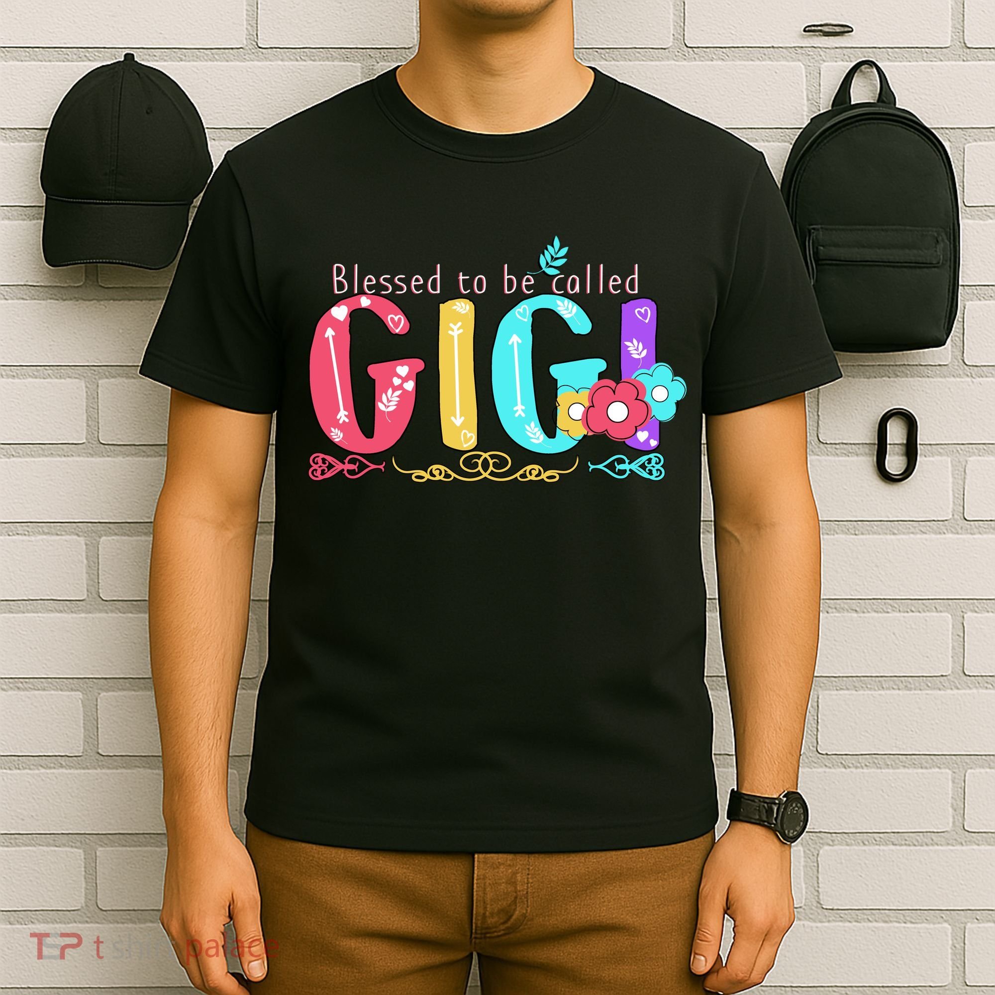Blessed To Be Called Gigi Cute Floral T-Shirt