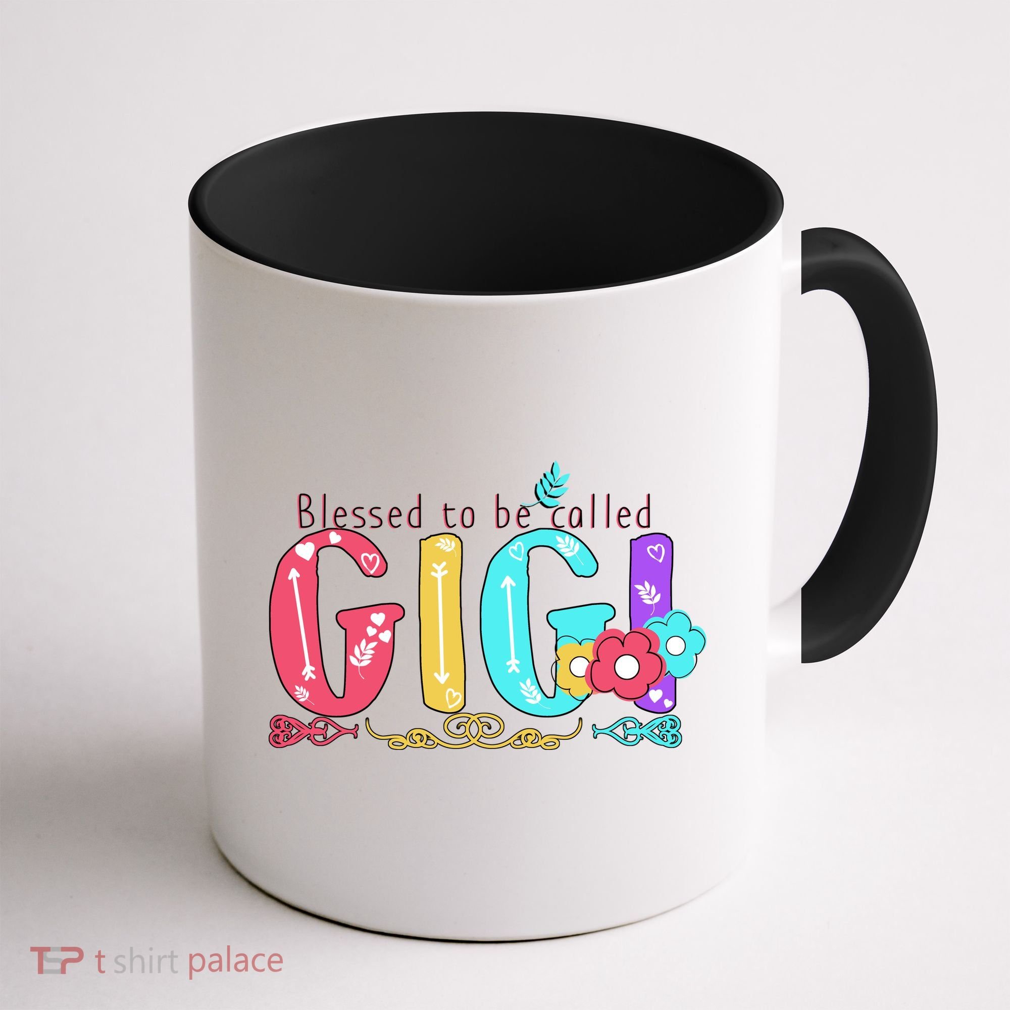 Blessed To Be Called Gigi Cute Floral Coffee Mug