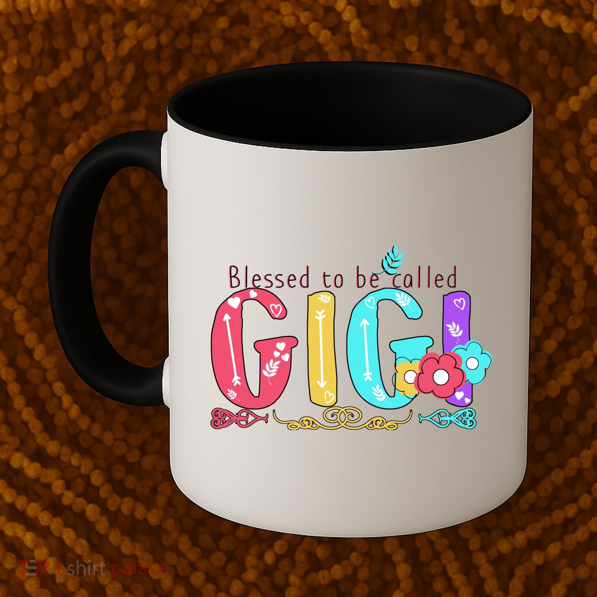Blessed To Be Called Gigi Cute Floral Coffee Mug