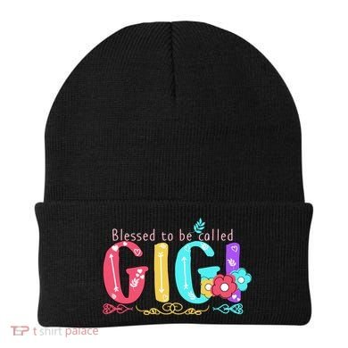 Blessed To Be Called Gigi Cute Floral Beanie