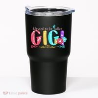 Blessed To Be Called Gigi Cute Floral Tumbler thumb 0