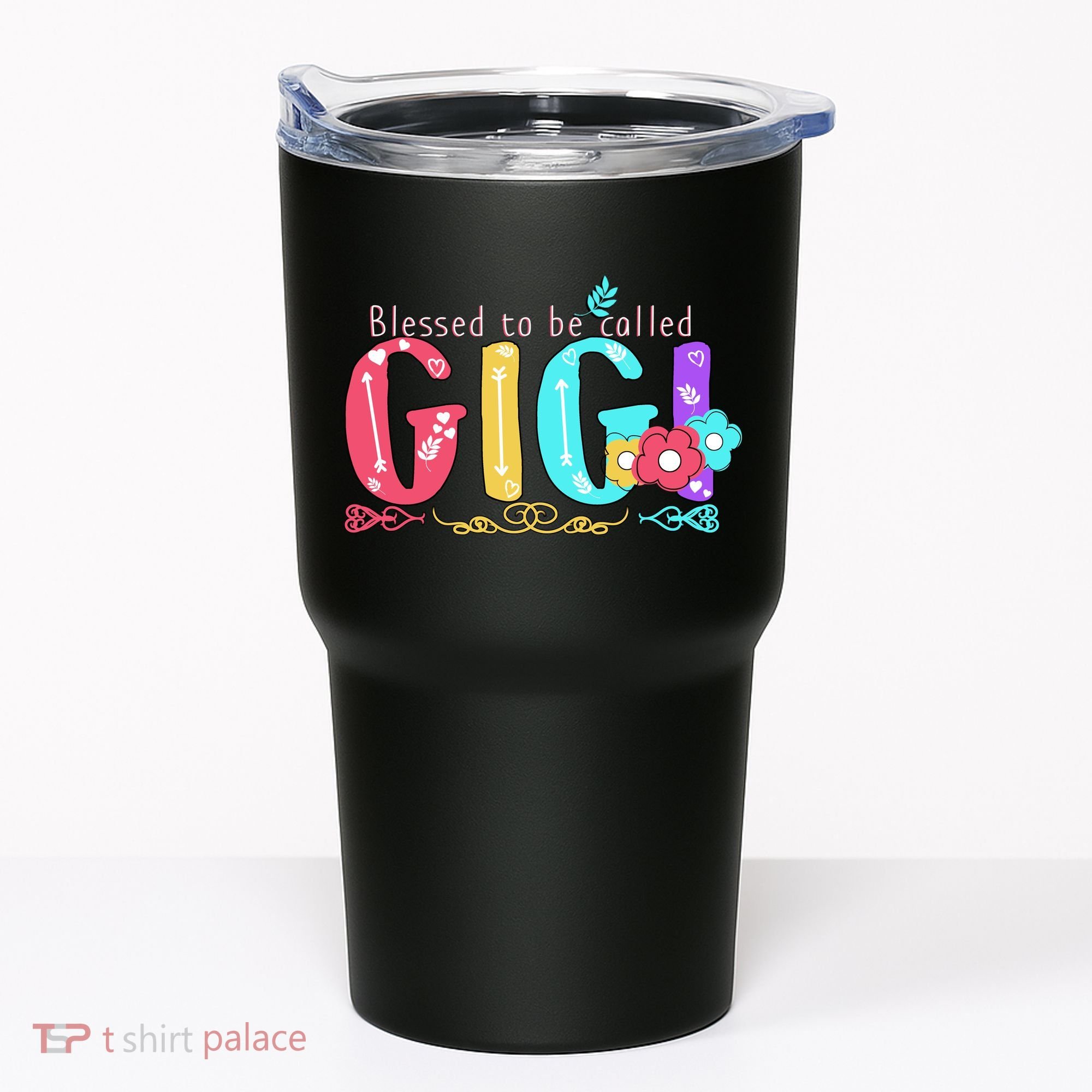 Blessed To Be Called Gigi Cute Floral Tumbler