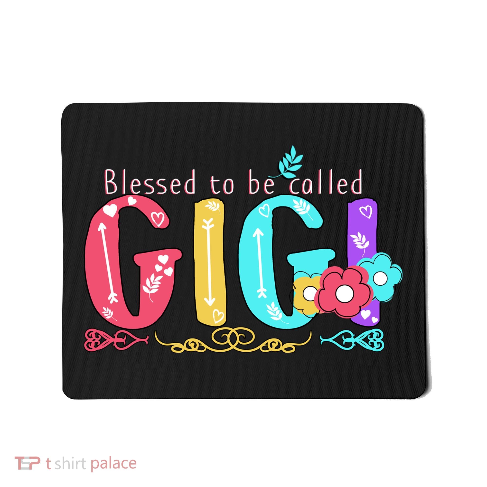 Blessed To Be Called Gigi Cute Floral Mousepad