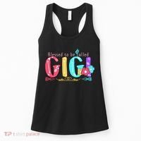 Blessed To Be Called Gigi Cute Floral Women's Tank Top thumb 0