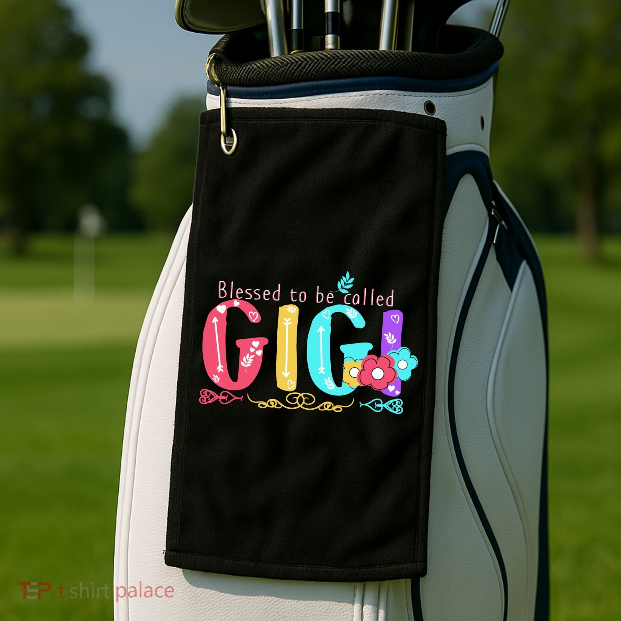 Blessed To Be Called Gigi Cute Floral Golf Towel