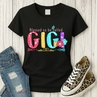 Blessed To Be Called Gigi Cute Floral Women's T-Shirt thumb 3