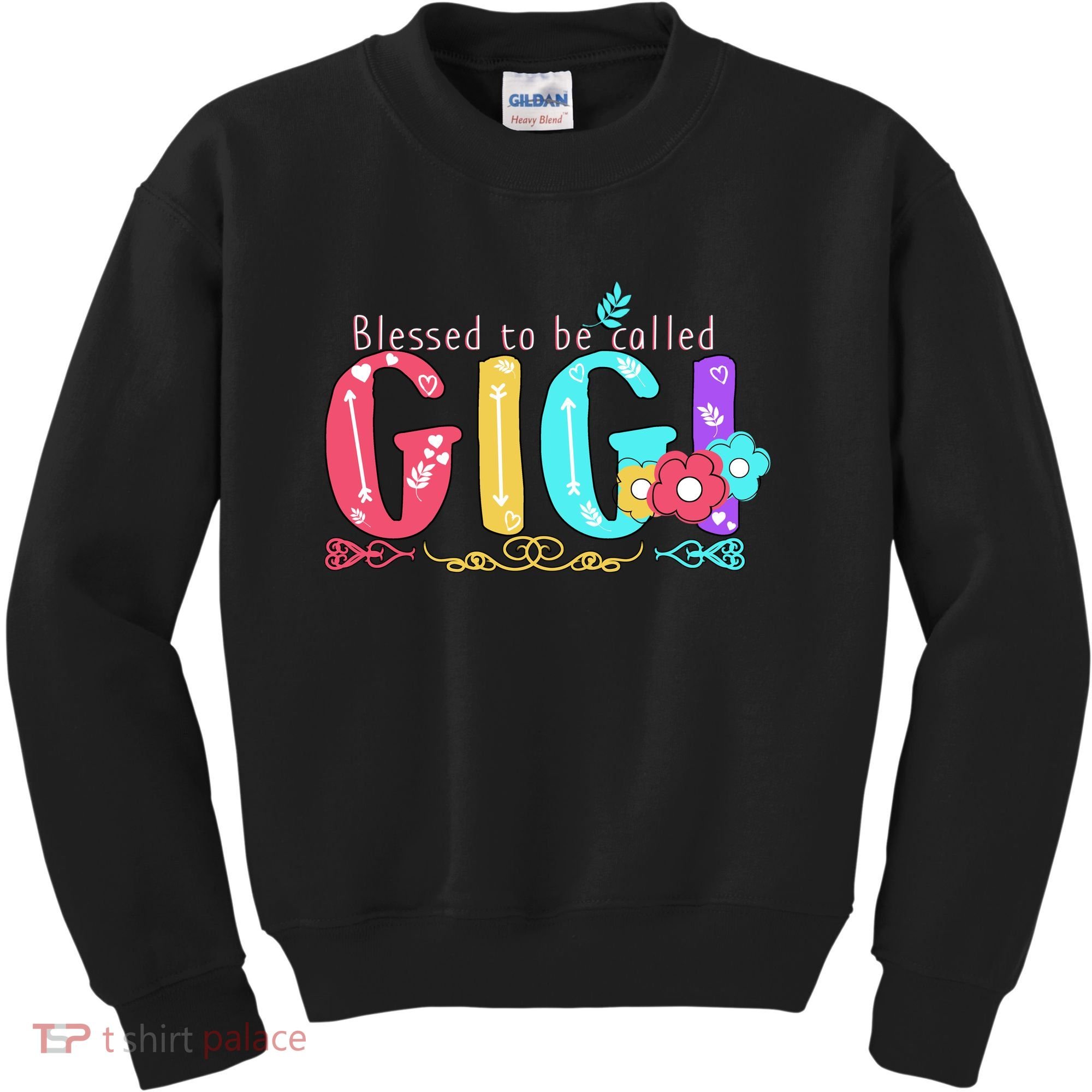Blessed To Be Called Gigi Cute Floral Kids Sweatshirt