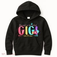 Blessed To Be Called Gigi Cute Floral Kids Hoodie thumb 0