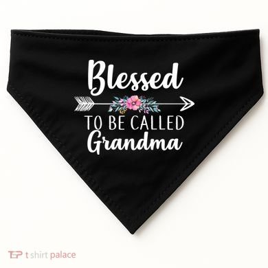 Blessed To Be Called Grandma USA-Made Doggie Bandana