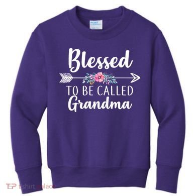 Blessed To Be Called Grandma Kids Sweatshirt