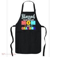 Blessed To Be Called Mom And Grandma Apron thumb 0