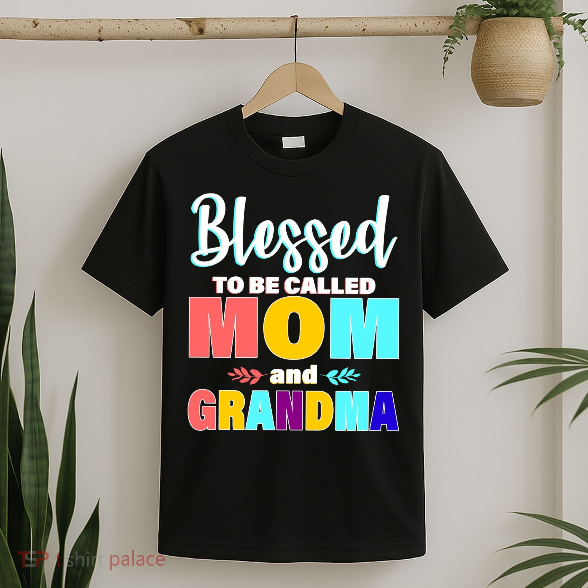 Blessed To Be Called Mom And Grandma T-Shirt