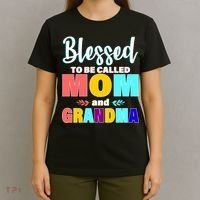 Blessed To Be Called Mom And Grandma T-Shirt thumb 4