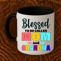 Blessed To Be Called Mom And Grandma Coffee Mug thumb 2