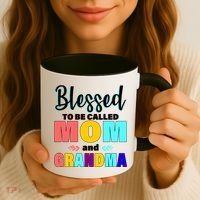 Blessed To Be Called Mom And Grandma Coffee Mug thumb 3