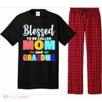 Blessed To Be Called Mom And Grandma Pajama Set thumb 0
